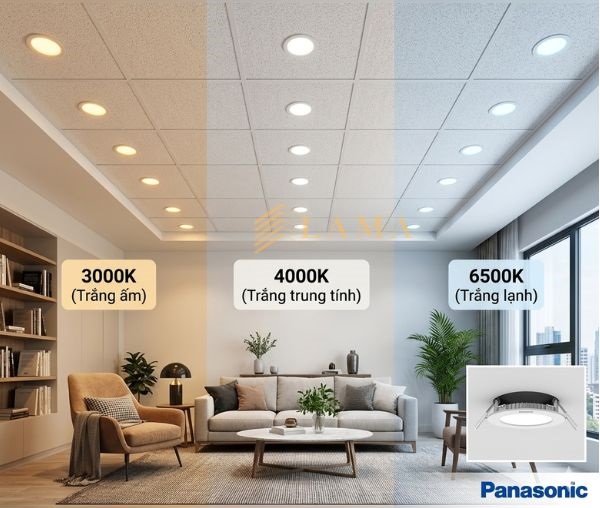 Đèn Led Âm Trần 12W Panasonic EZ M – 1 Màu Siêu Mỏng