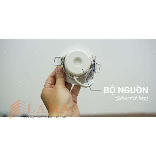 đèn Spotlight Chiếu điểm Tích Hợp Nguồn Chung