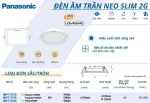 Đèn Led Âm Trần Panasonic 6W Neo Slim 2G