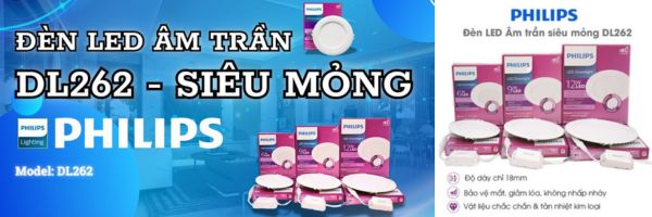 Đèn Âm Trần Siêu Mỏng Philips