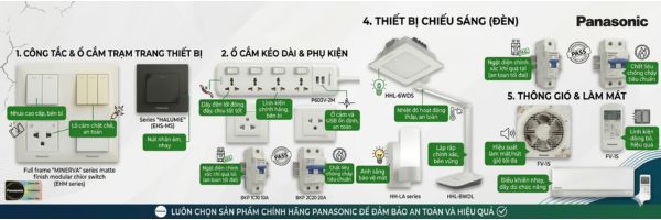 Mua Thiết Bị điện Panasonic Chính Hãng ở đâu