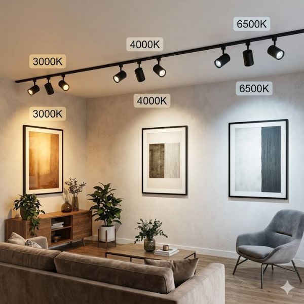 Đèn Led Track Light 7W Màu Đen