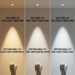 Đèn Spotlight Âm Trần 7W Chóa Chrome Góc Chiếu 24 Độ NSP07WC24