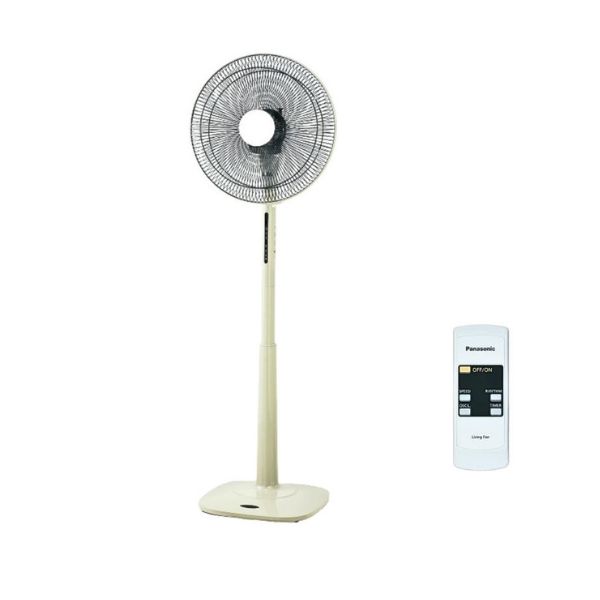 Quạt Panasonic Đứng F 409KBE Màu Beige Có Remote 3 Chế Độ Gió