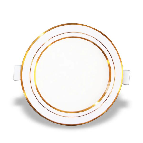 Đèn Âm Trần Nanoco 9W NSD09G110 Viền Vàng